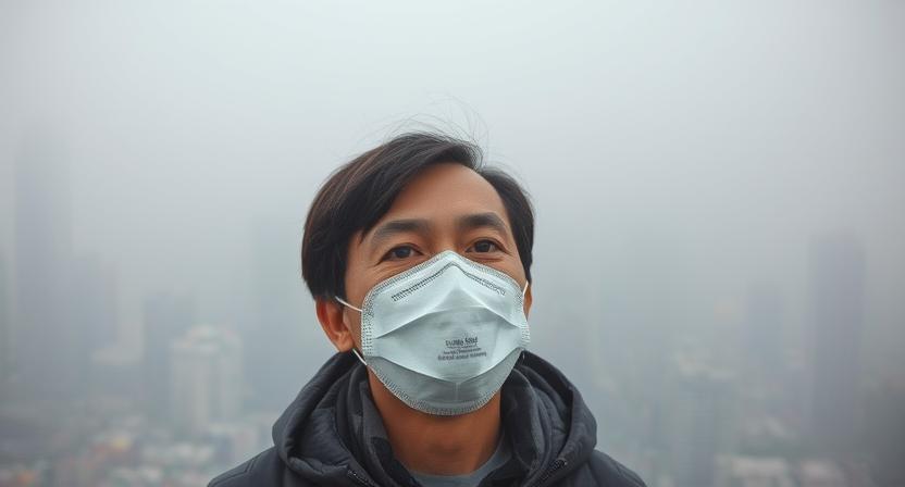 masked man, humans are unable to breath.